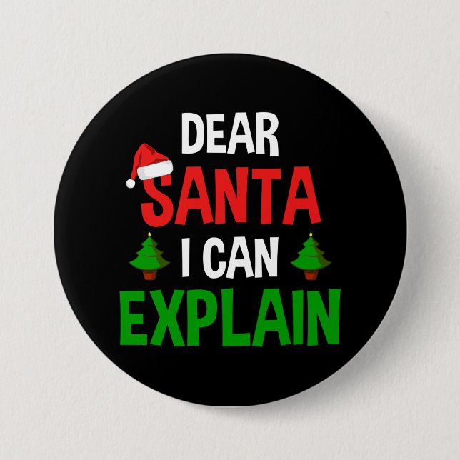 Lieber Weihnachten Ich kann Weihnachten erklären Button (Vorderseite)