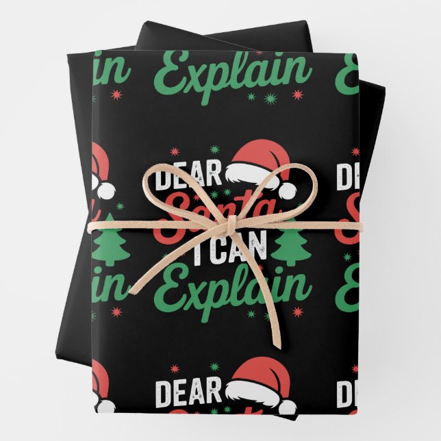 Lieber Weihnachten Ich kann Weihnachten Weihnachte Geschenkpapier Set (Beispiel)