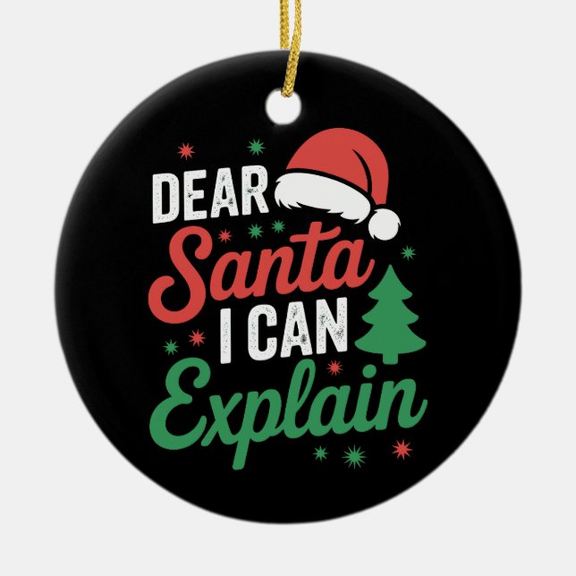 Lieber Weihnachten Ich kann Weihnachten Weihnachte Keramik Ornament (Vorne)