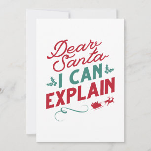 Lieber Weihnachten kann ich erklären Dankeskarte
