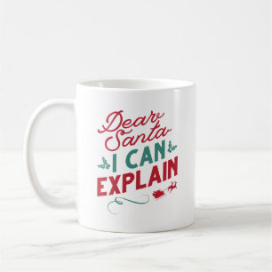 Lieber Weihnachten kann ich erklären Kaffeetasse