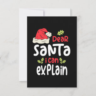 Lieber Weihnachten kann ich Weihnachten erklären RSVP Karte