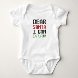 Lieber Weihnachten kann ich Weihnachten-Kinderlist Baby Strampler