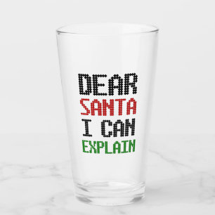 Lieber Weihnachten kann ich Weihnachten-Kinderlist Glas