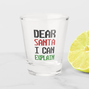 Lieber Weihnachten kann ich Weihnachten-Kinderlist Schnapsglas