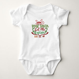 Lieber Weihnachten Lass Ich erkläre Weihnachten Baby Strampler