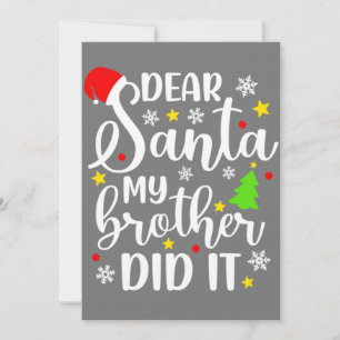 Lieber Weihnachten, mein Bruder hat es lustige Wei Einladung