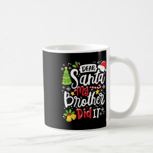 Lieber Weihnachten, mein Bruder hat es Spaß Weihna Kaffeetasse