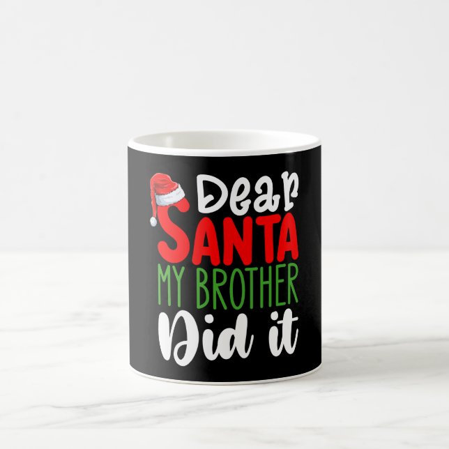 Lieber Weihnachten, mein Bruder hat es Weihnachten Kaffeetasse (Mittel)