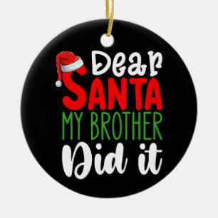 Lieber Weihnachten, mein Bruder hat es Weihnachten Keramik Ornament