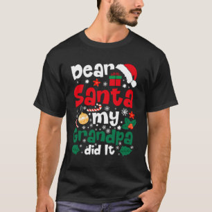 Lieber Weihnachten mein Großvater hat es Weihnacht T-Shirt