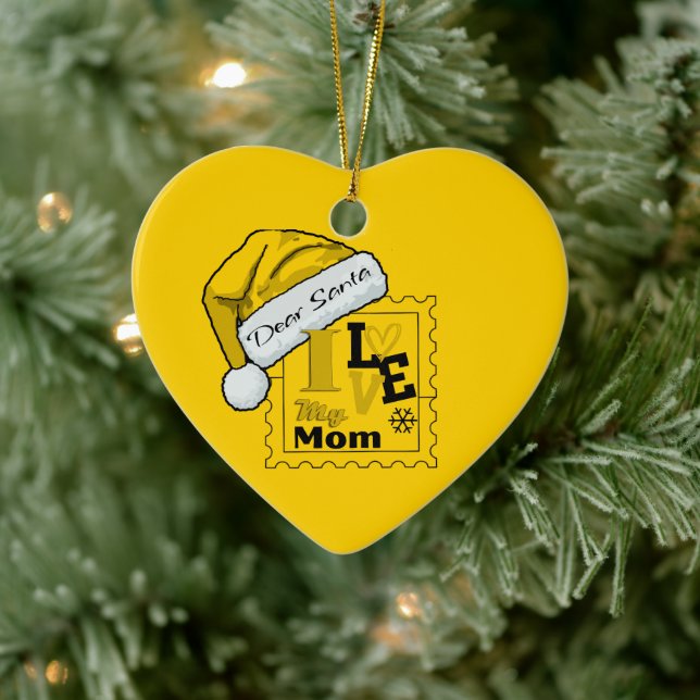 Lieber Weihnachten Niedlich Personalisierte Weihna Keramik Ornament (Baum)