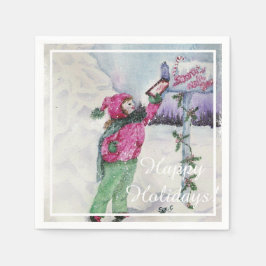 Lieber Weihnachten-Party Serviette