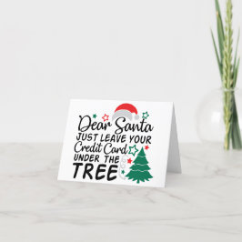 Lieber Weihnachten Verlass einfach Ihre Kreditkart