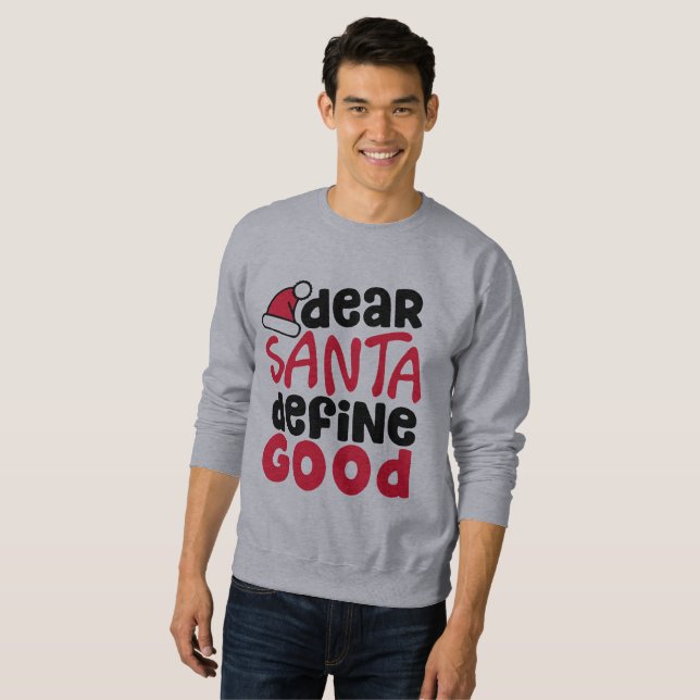 Lieber Weihnachten, viel Spaß definieren Sweatshirt (Vorne ganz)
