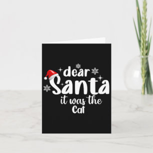 Lieber Weihnachten war das Weihnachtsfest der Katz Karte
