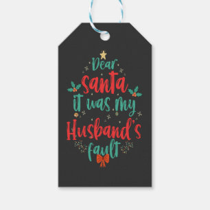 Lieber Weihnachten war es mein Mann Fault Funny We Geschenkanhänger