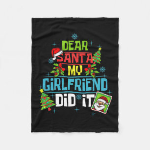 Lieber Weihnachts-Freundin hat es Xmas Boyfriend L Fleecedecke