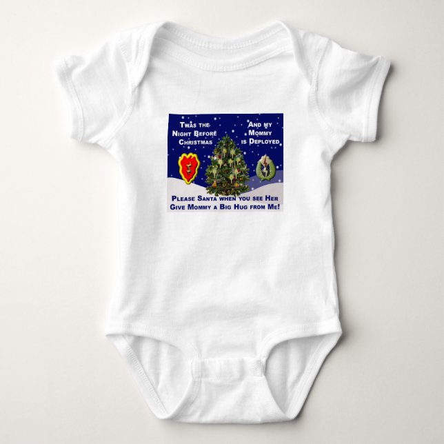 Lieber Weihnachts-Mommy ist einsatzbereit Baby Strampler (Vorderseite)