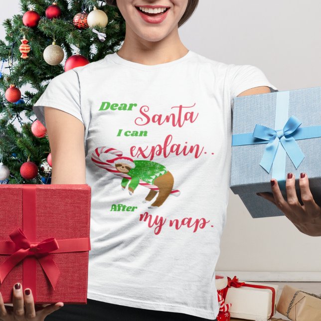 Lieber Weihnachts-Nickerchen auf Candy Cane T-Shirt (Von Creator hochgeladen)