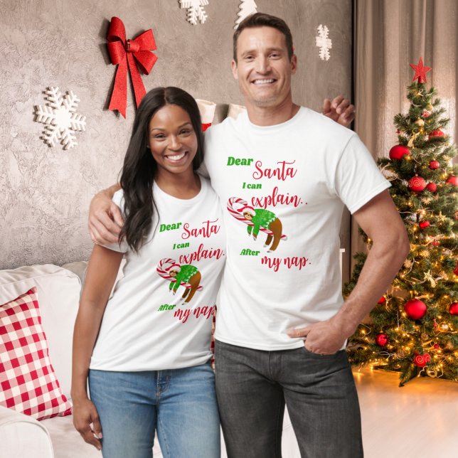 Lieber Weihnachts-Nickerchen auf Candy Cane T-Shirt (Von Creator hochgeladen)