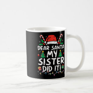 Lieber Weihnachts-Schwester hat Spaß Weihnachtsmäd Kaffeetasse