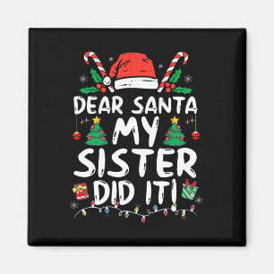Lieber Weihnachts-Schwester hat Spaß Weihnachtsmäd Magnet