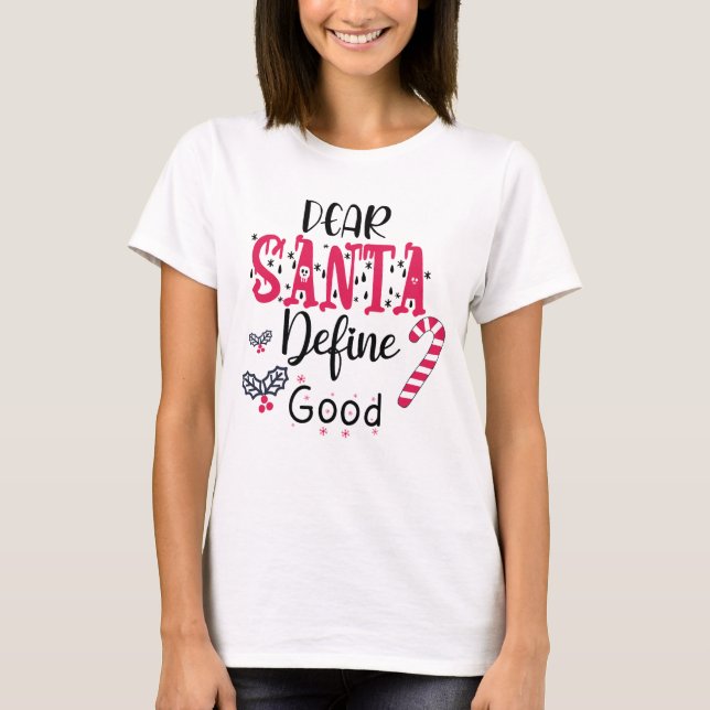Lieber Weihnachtsbaum definieren guten frohen Weih T-Shirt (Vorderseite)