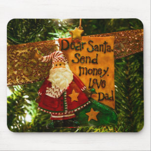 Lieber Weihnachtsgeld schicken Mousepad