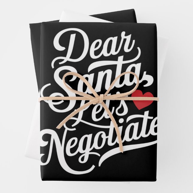 Lieber Weihnachtsgeschenk verhandeln Geschenkpapier Set (Beispiel)