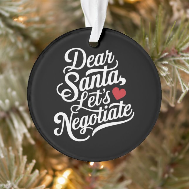 Lieber Weihnachtsgeschenk verhandeln Ornament (Baum)