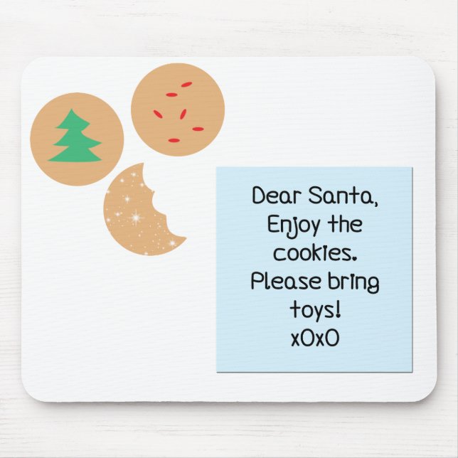 Lieber Weihnachtskekse bringen Sie bitte Spielzeug Mousepad (Vorne)