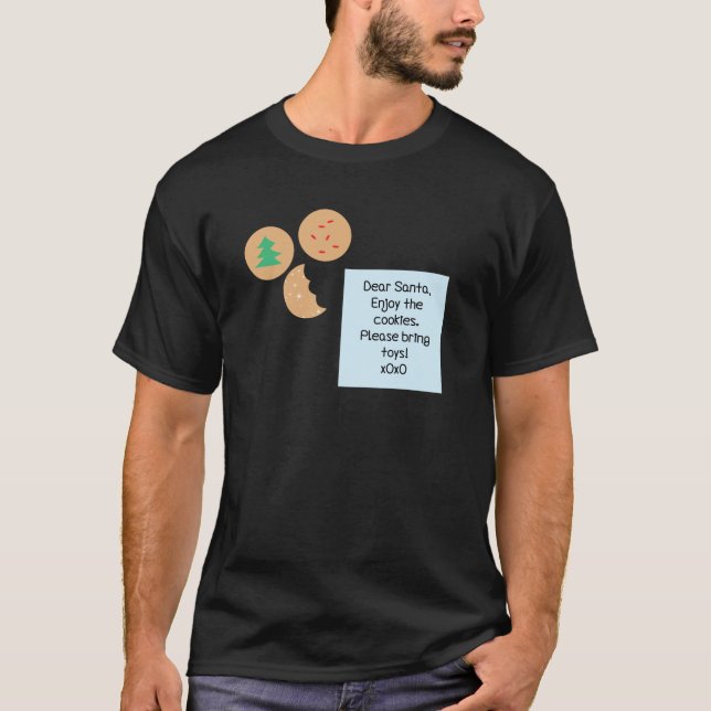 Lieber Weihnachtskekse bringen Sie bitte Spielzeug T-Shirt (Vorderseite)