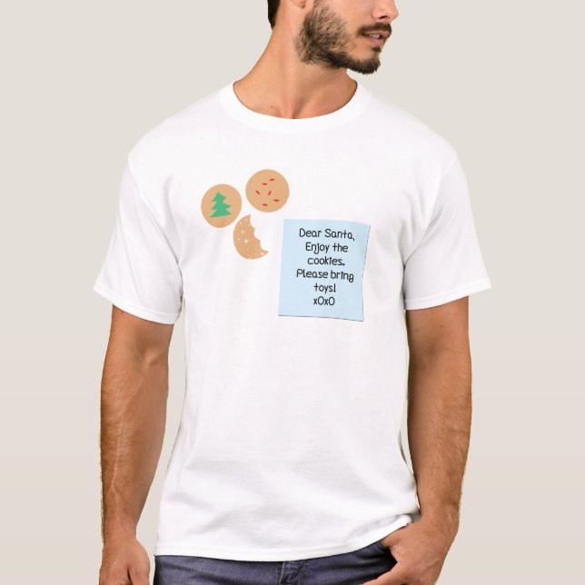 Lieber Weihnachtskekse bringen Sie bitte Spielzeug T-Shirt (Vorderseite)