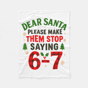 Lieber Weihnachtsmann 67 Lustige Weihnachten Six S Fleecedecke