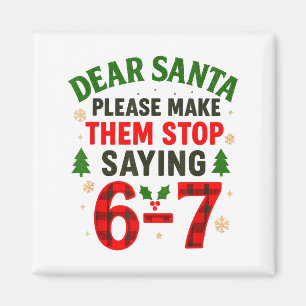 Lieber Weihnachtsmann 67 Lustige Weihnachten Six S Magnet
