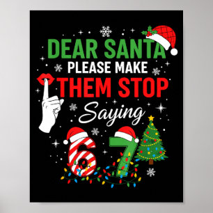 Lieber Weihnachtsmann 67 Lustiges Weihnachten Six Poster