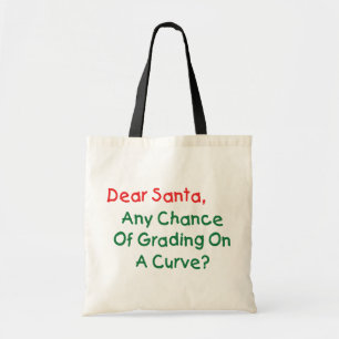 Lieber Weihnachtsmann auf einer Kurve? Weihnachtsb Tragetasche