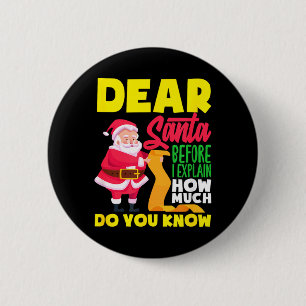 Lieber Weihnachtsmann, bevor ich erkläre, wie viel Button