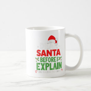 Lieber Weihnachtsmann, bevor ich erkläre, wie viel Kaffeetasse