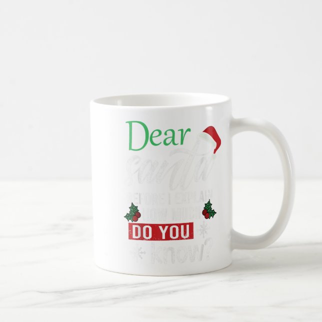 Lieber Weihnachtsmann, bevor ich erkläre, wie viel Kaffeetasse (Rechts)