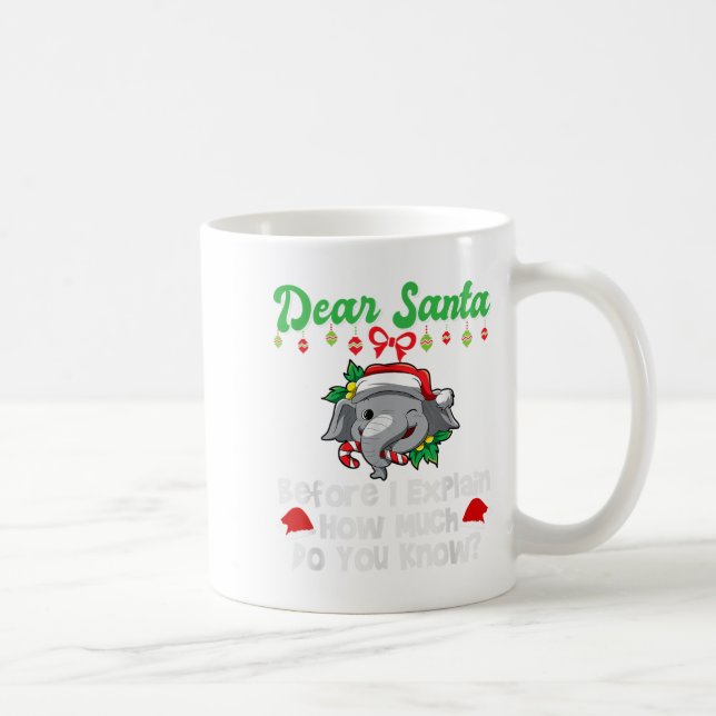 Lieber Weihnachtsmann, bevor ich erkläre, wie viel Kaffeetasse (Rechts)