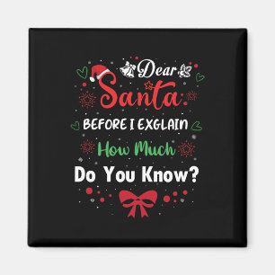 Lieber Weihnachtsmann, bevor ich erkläre, wie viel Magnet