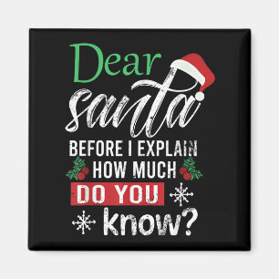 Lieber Weihnachtsmann, bevor ich erkläre, wie viel Magnet