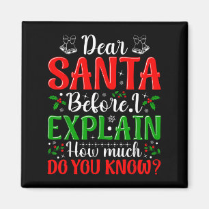Lieber Weihnachtsmann, bevor ich erkläre, wie viel Magnet