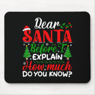 Lieber Weihnachtsmann, bevor ich erkläre, wie viel Mousepad