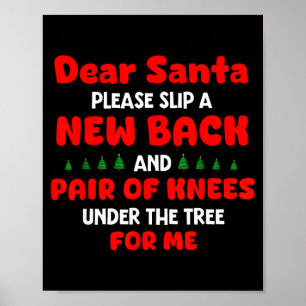 Lieber Weihnachtsmann Bitte Schenke Neue Rückseite Poster