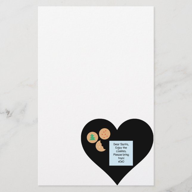 Lieber Weihnachtsmann - Bitte Spielzeug mitbringen Briefpapier (Vorderseite)