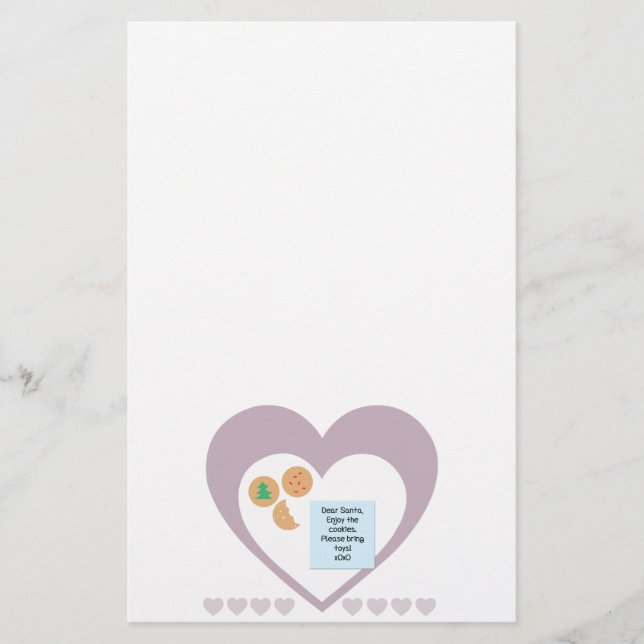 Lieber Weihnachtsmann - Bitte Spielzeug mitbringen Briefpapier (Vorderseite)