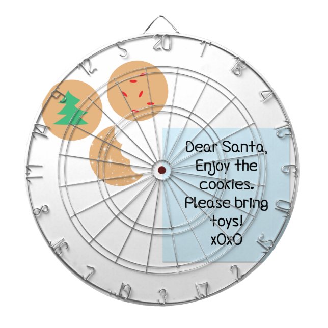 Lieber Weihnachtsmann - Bitte Spielzeug mitbringen Dartscheibe (vorne)